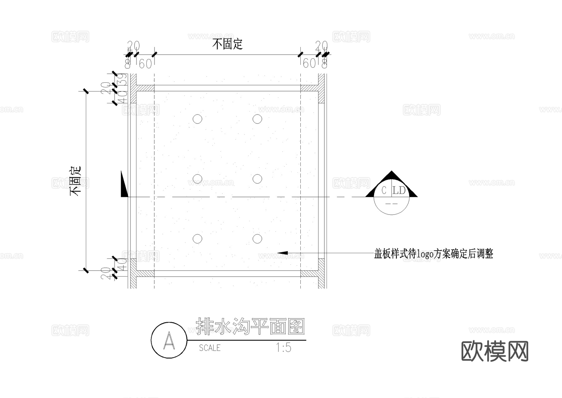 排水沟 排水管 篦子 排水口灌溉取水口 种植槽溢水排水cad施工图