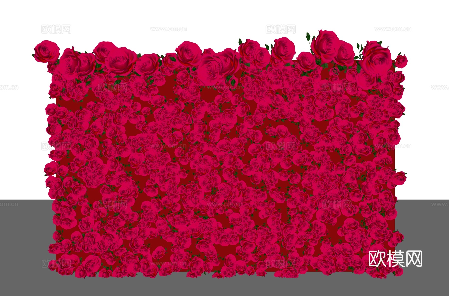 玫瑰花墙 植物背景墙 婚庆背景墙 美陈植物墙 绿植墙 花卉墙su模型