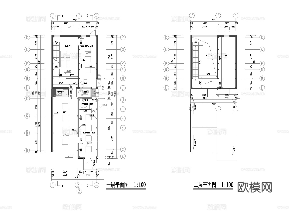 民宿建筑外观  最新全套施工图设计cad施工图
