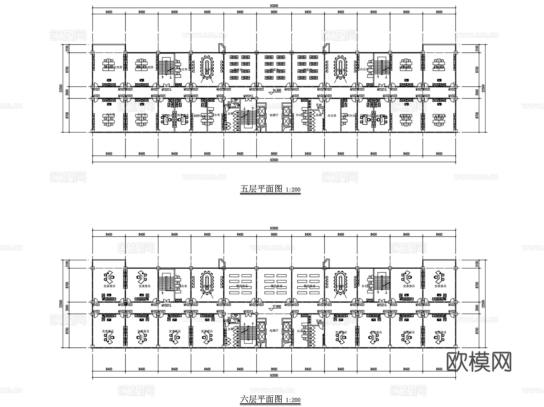 公安局业务技术行政综合楼建筑CAD施工图集cad施工图