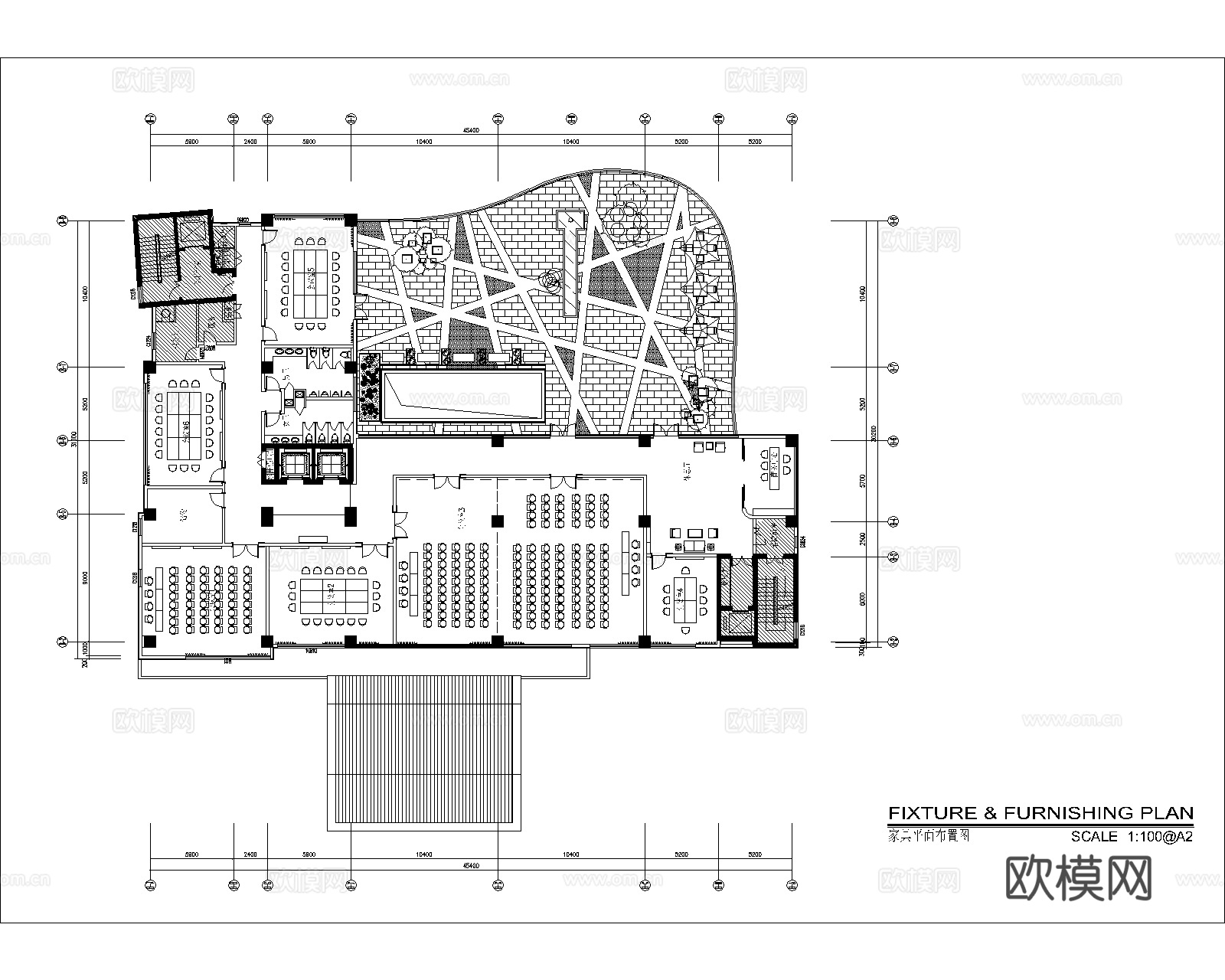 娱乐会所 最新平面施工图设计cad施工图