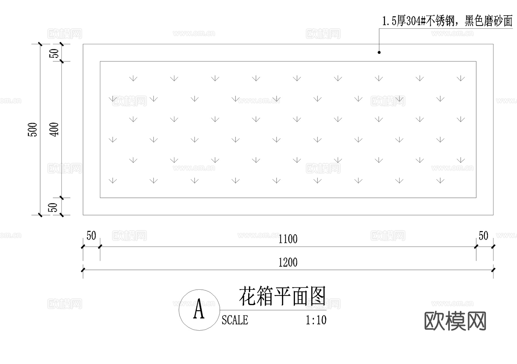 花箱CAD施工图cad施工图