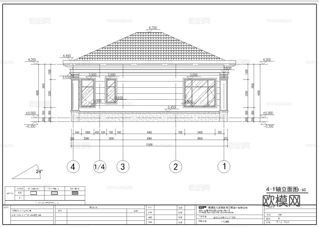 自建房外观 最新全套施工图设计cad施工图