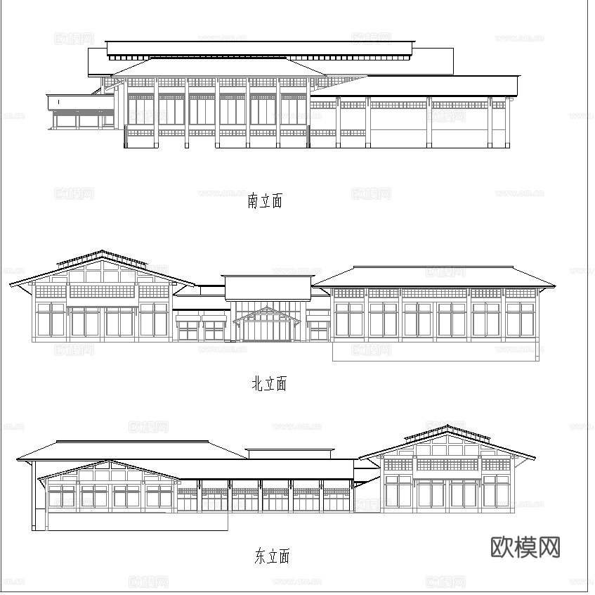民宿建筑 最新全套施工图设计cad施工图