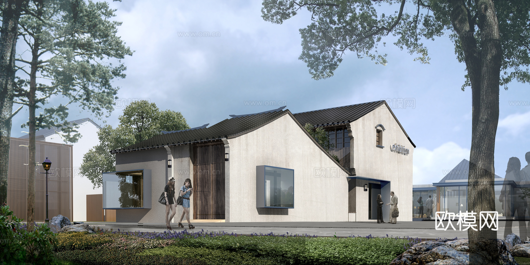 民宿建筑外观  最新全套施工图设计cad施工图