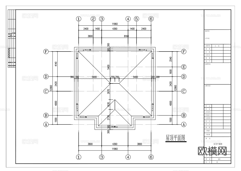 自建房外观 最新全套施工图设计cad施工图