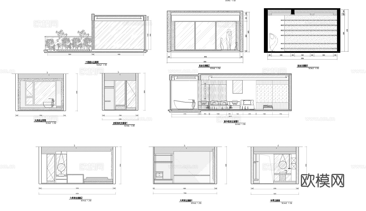 休闲娱乐民宿 最新全套施工图设计cad施工图