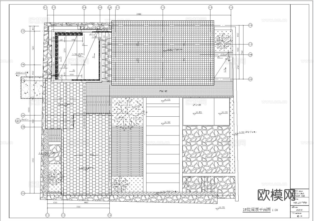 自建房外观 最新全套施工图设计cad施工图