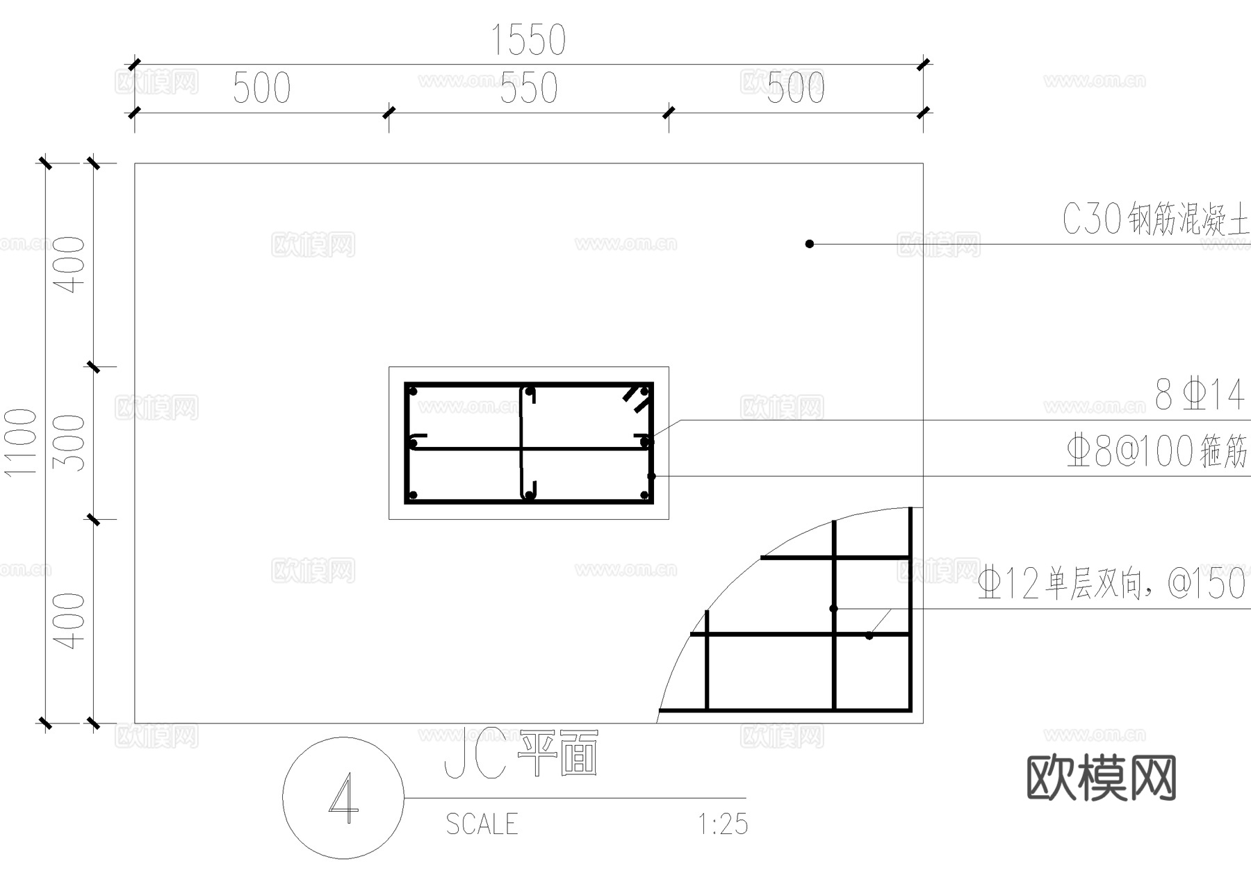非机动车棚 张拉膜 遮阳棚 钢结构雨棚cad施工图