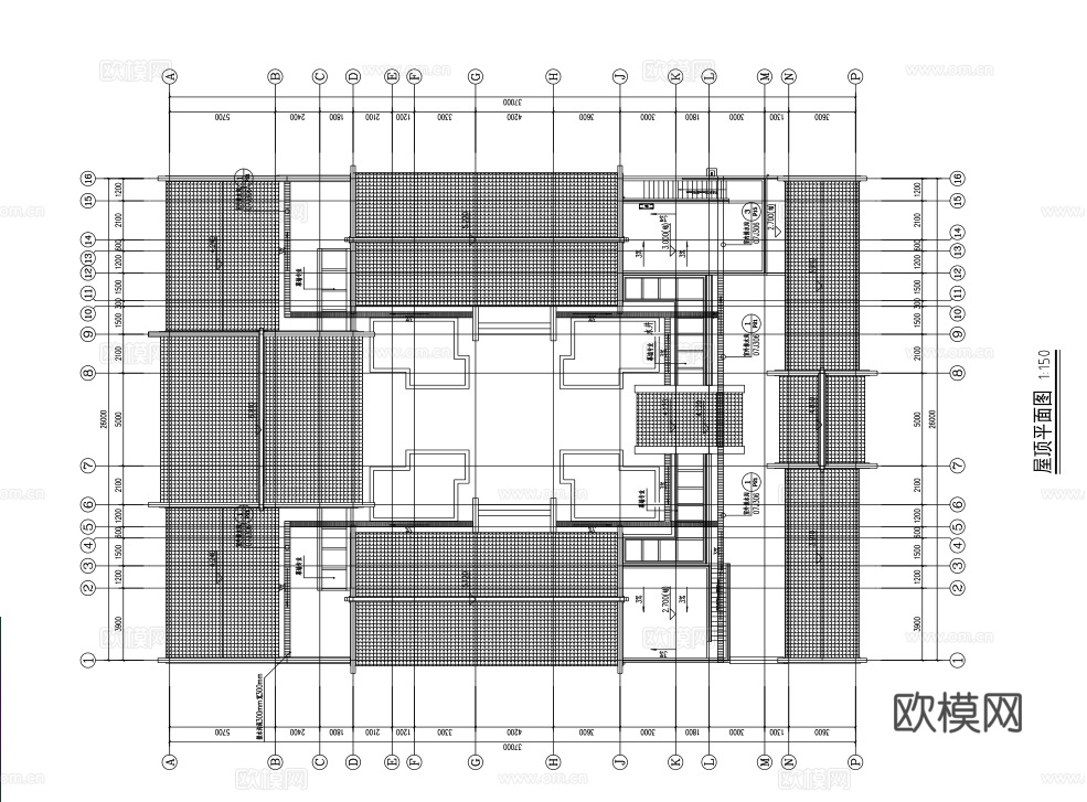 四合院自建房外观 最新全套施工图设计cad施工图