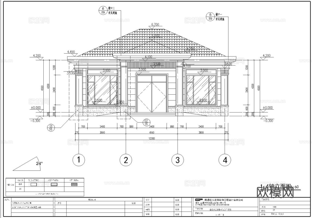 自建房外观 最新全套施工图设计cad施工图