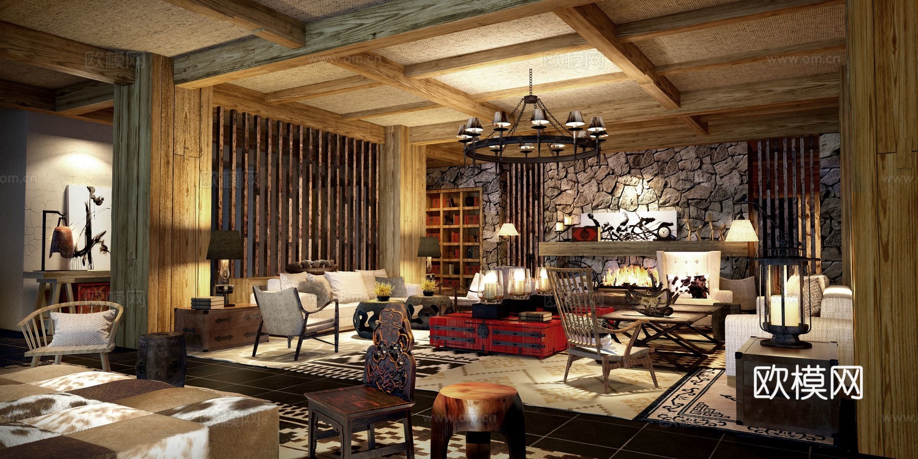 休闲民宿 最新全套施工图设计cad施工图