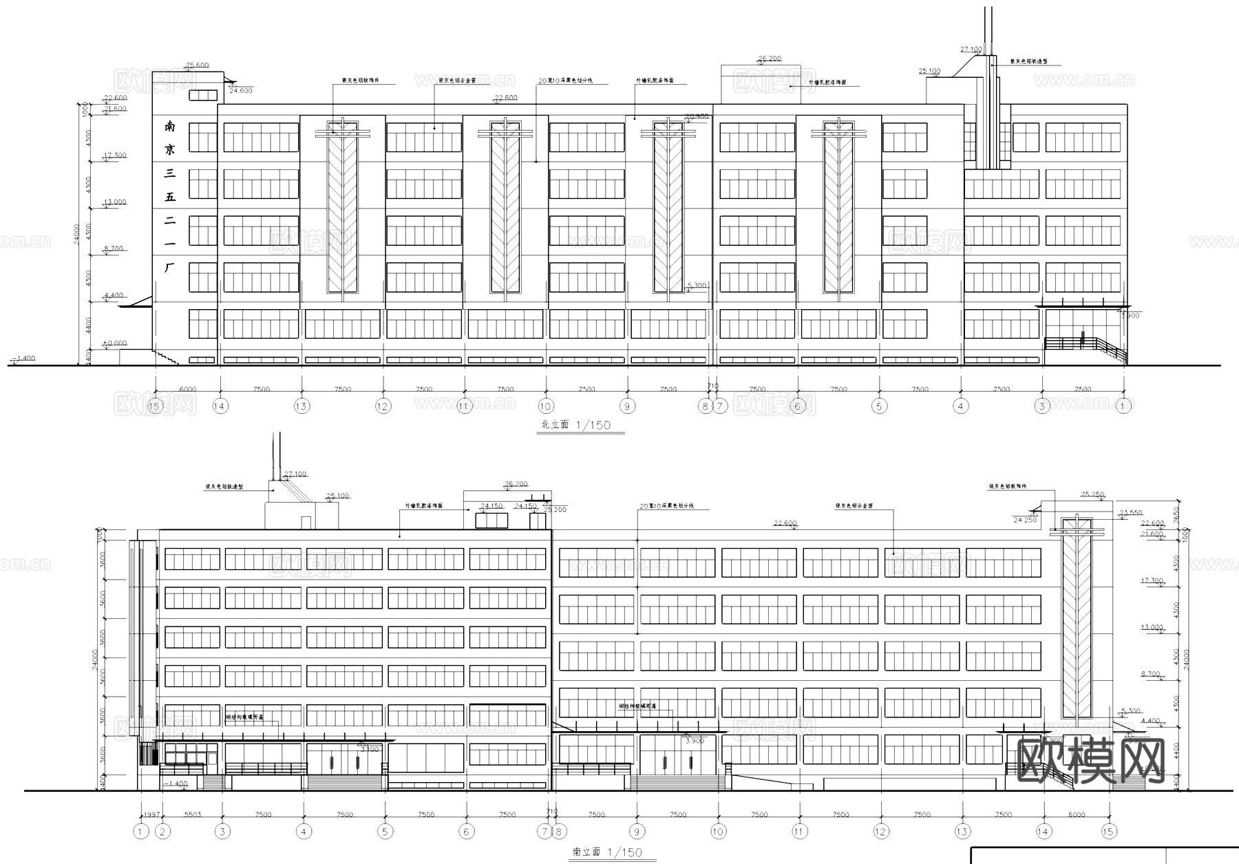 装具车间厂房工业建筑CAD施工图cad施工图