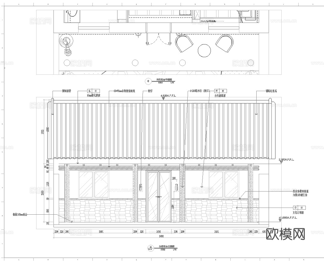 高档民宿酒店 最新全套施工图设计cad施工图
