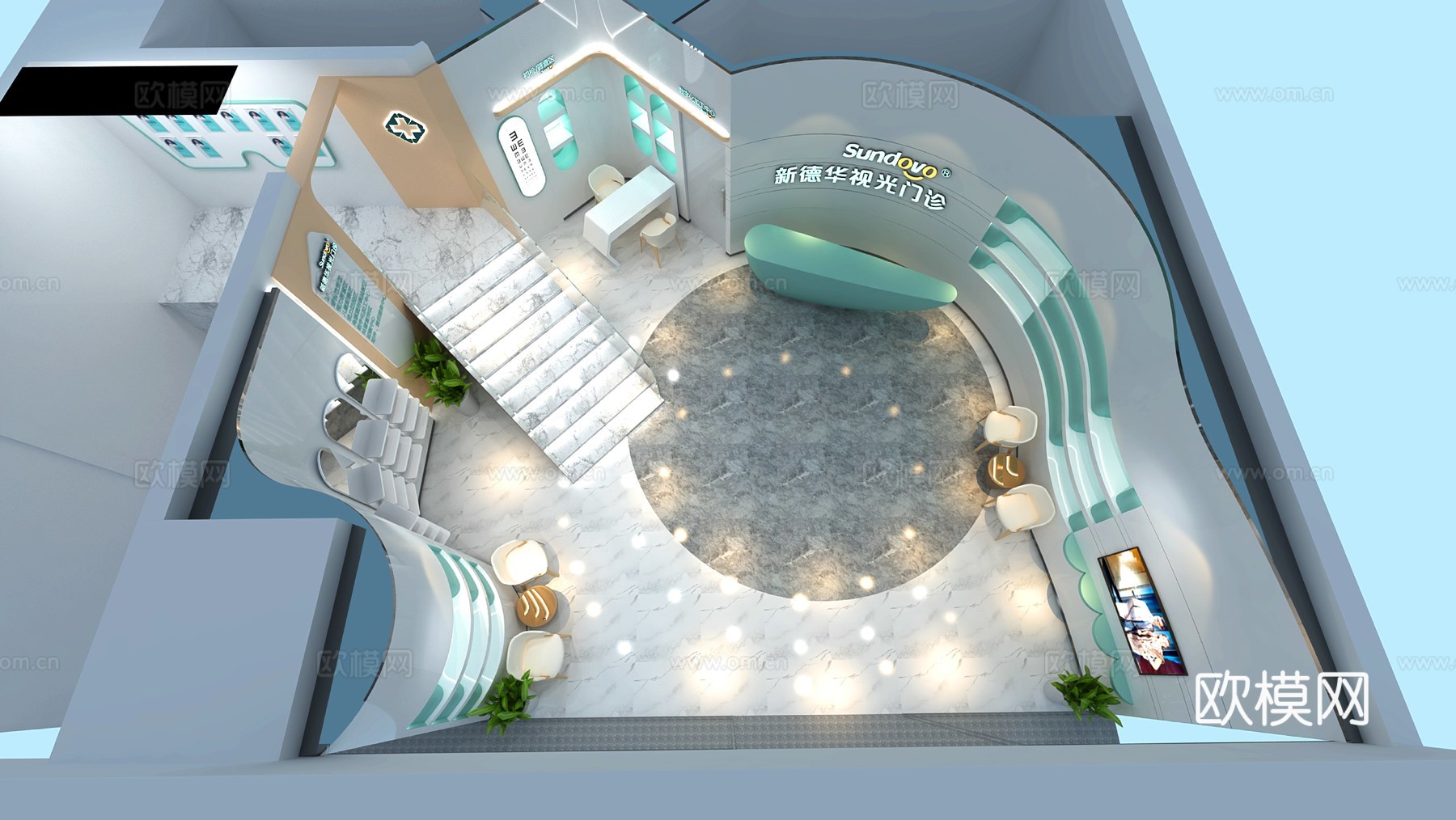 眼镜店 最新全套施工图设计cad施工图