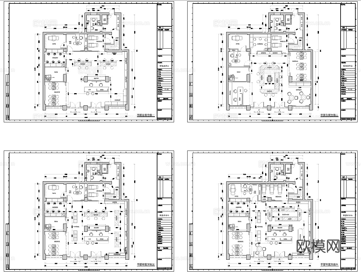 眼镜店 最新平面施工图设计cad施工图