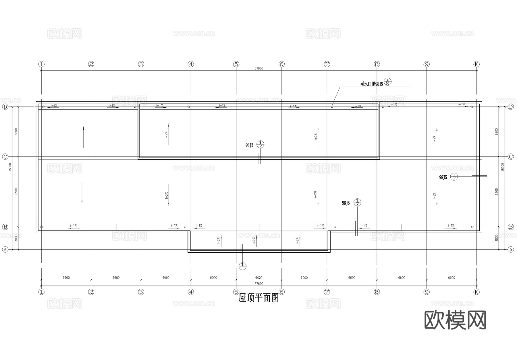 欧式高层办公楼建筑cad施工图