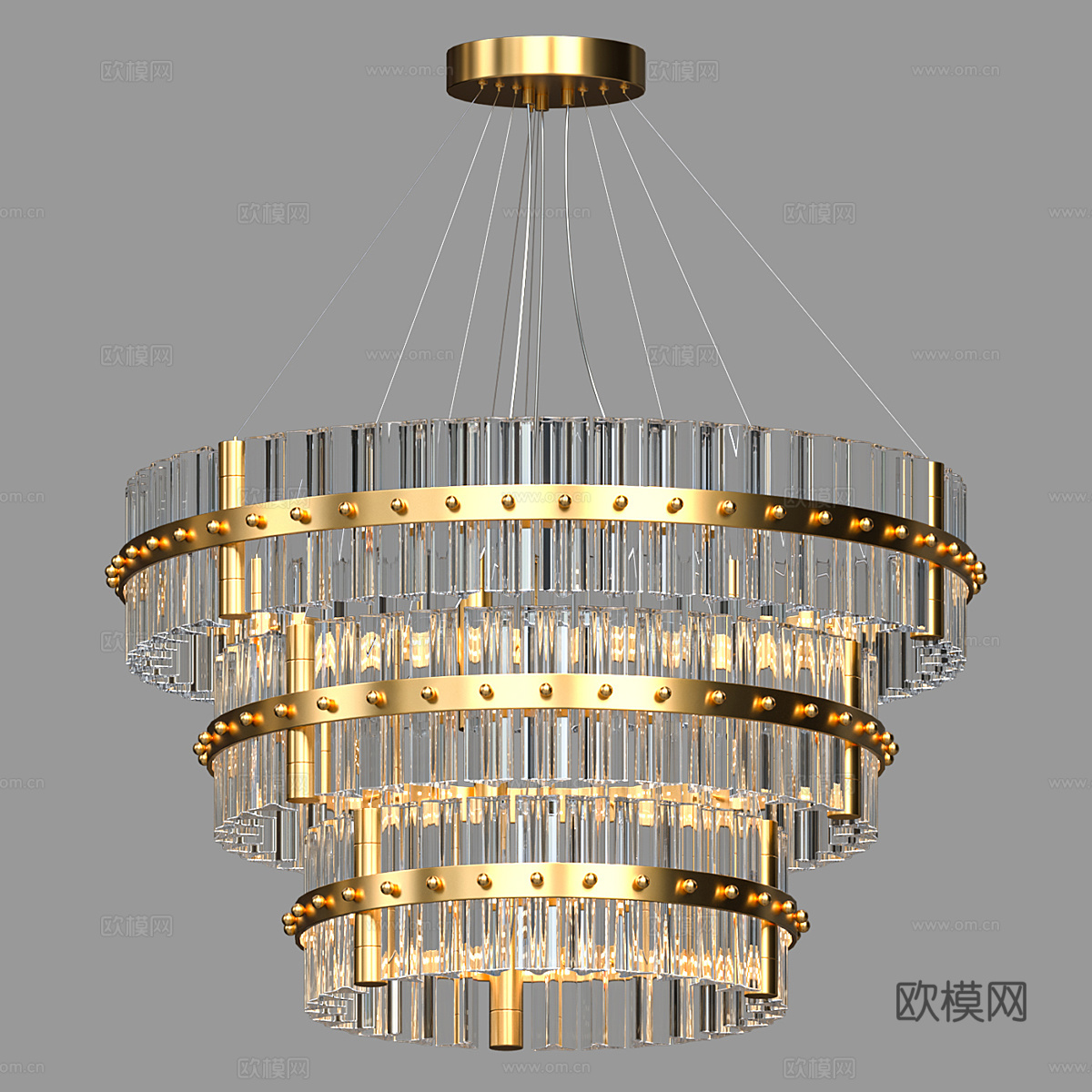 现代简约轻奢吊灯 吊灯 简约吊灯 餐厅吊灯 玻璃吊灯 灯3d模型