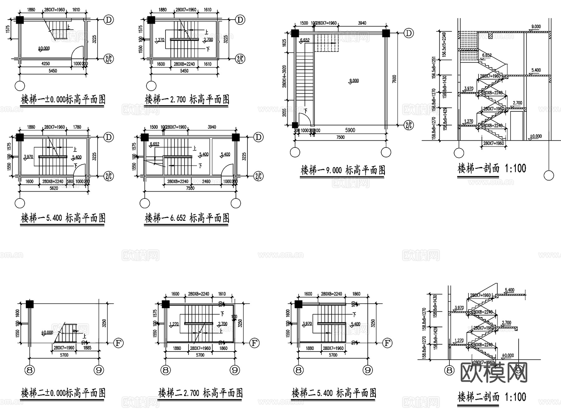英式商业街建筑CAD施工图集cad施工图