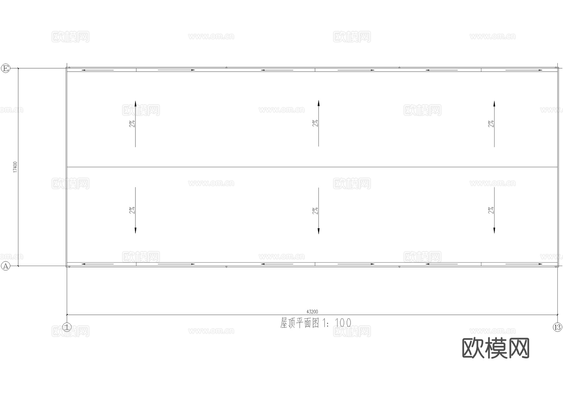 五层银行办公楼建筑cad施工图