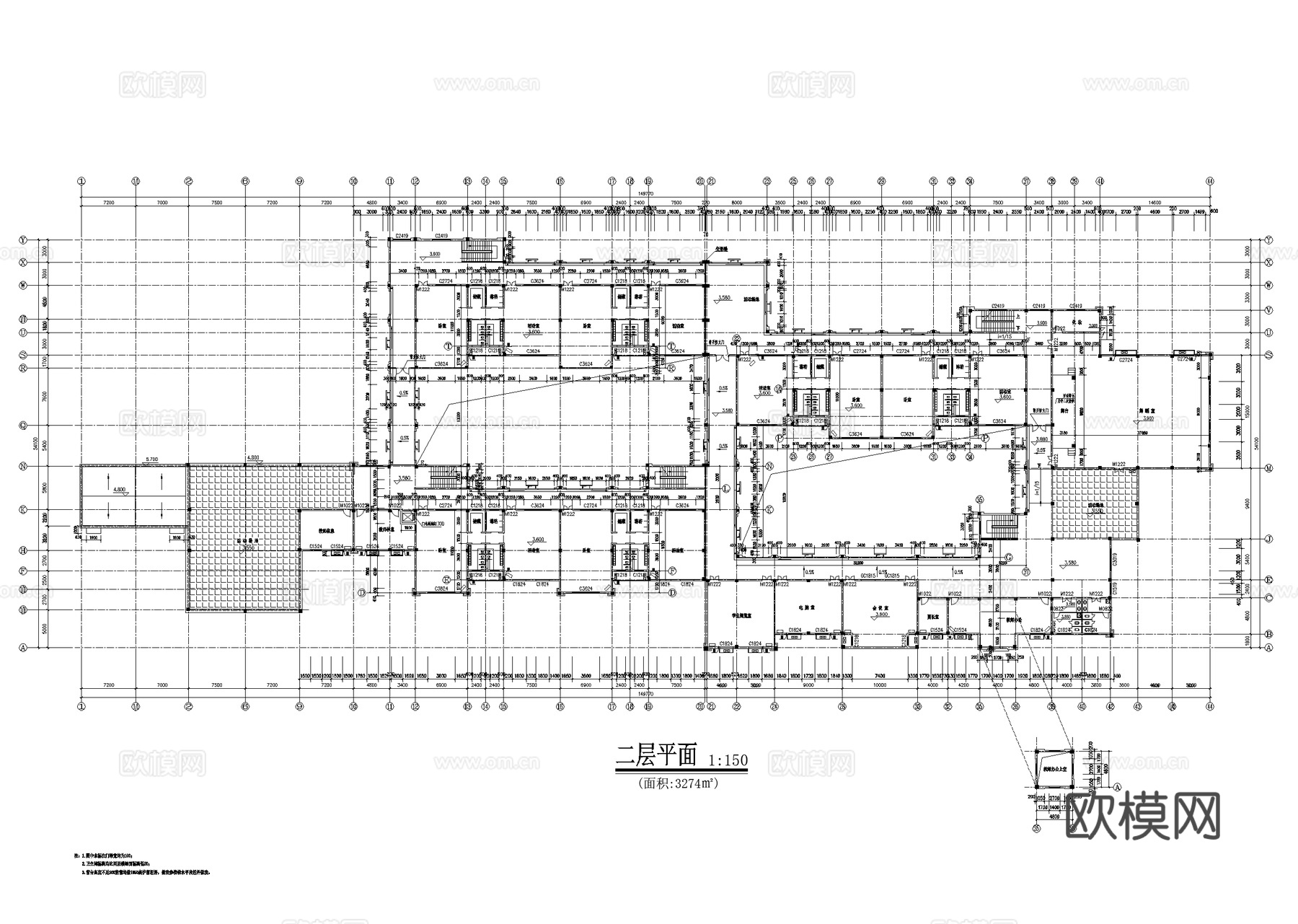 益阳碧桂园社区幼儿园建筑CAD施工图整套cad施工图