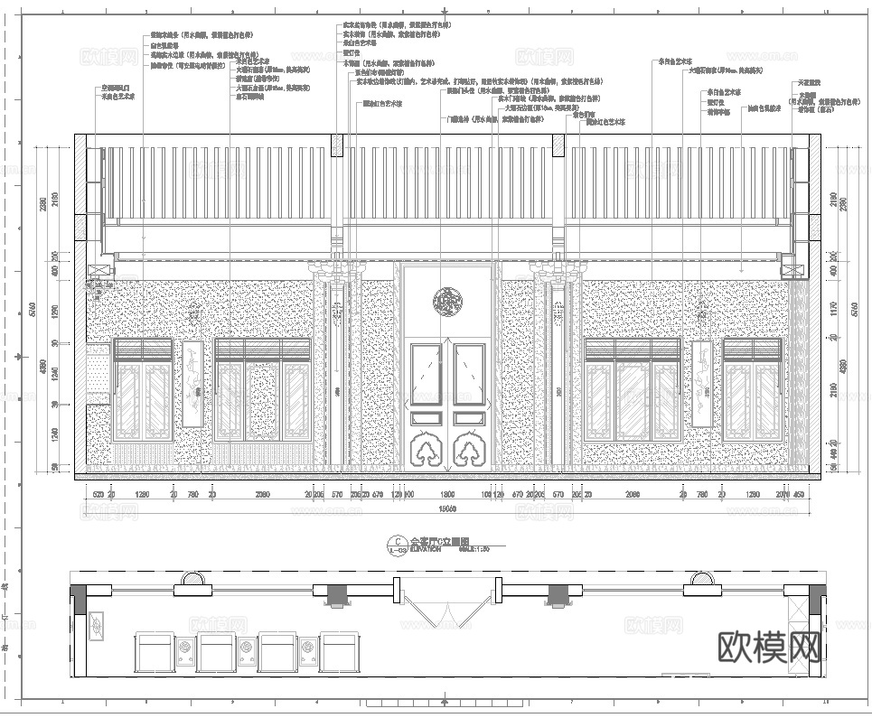 高档娱乐会所 最新全套施工图设计cad施工图