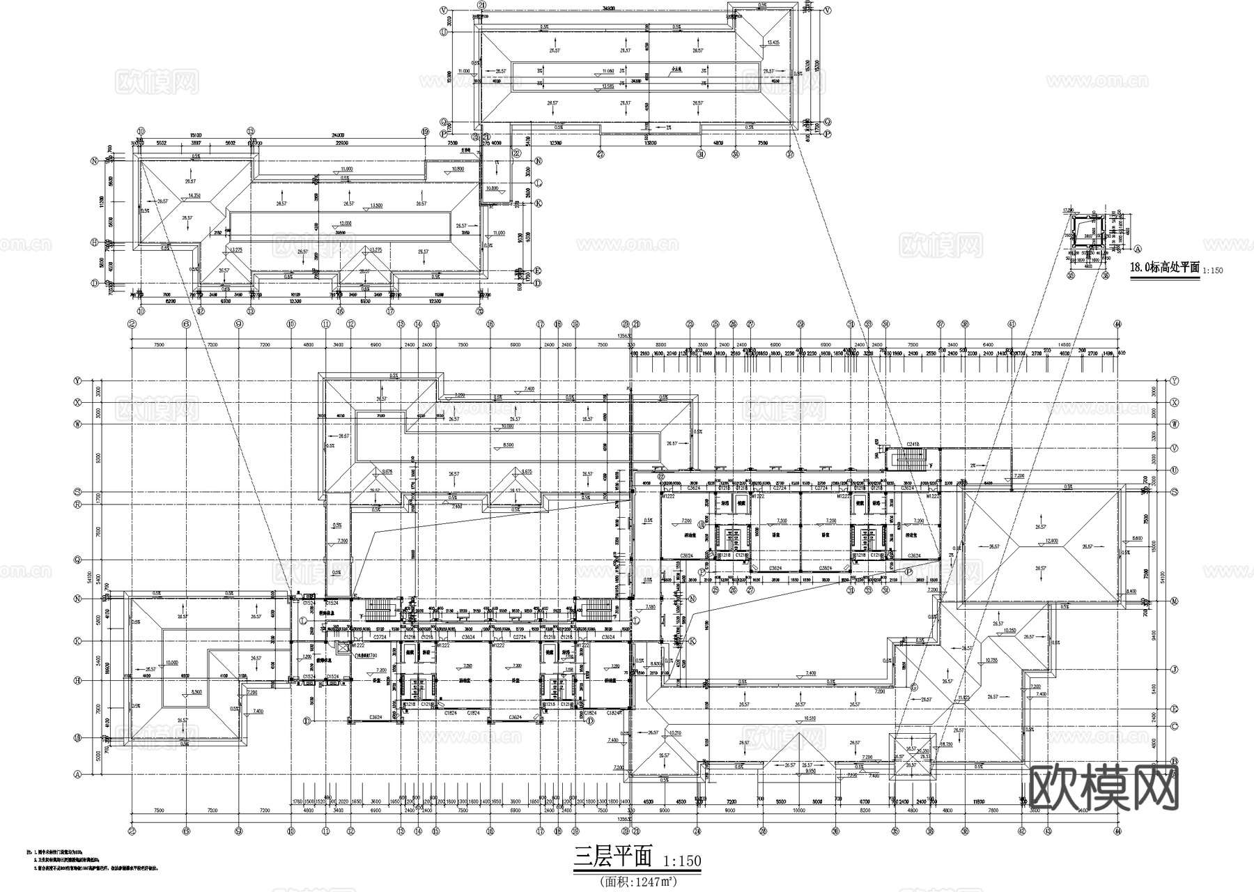 益阳碧桂园社区幼儿园建筑CAD施工图整套cad施工图
