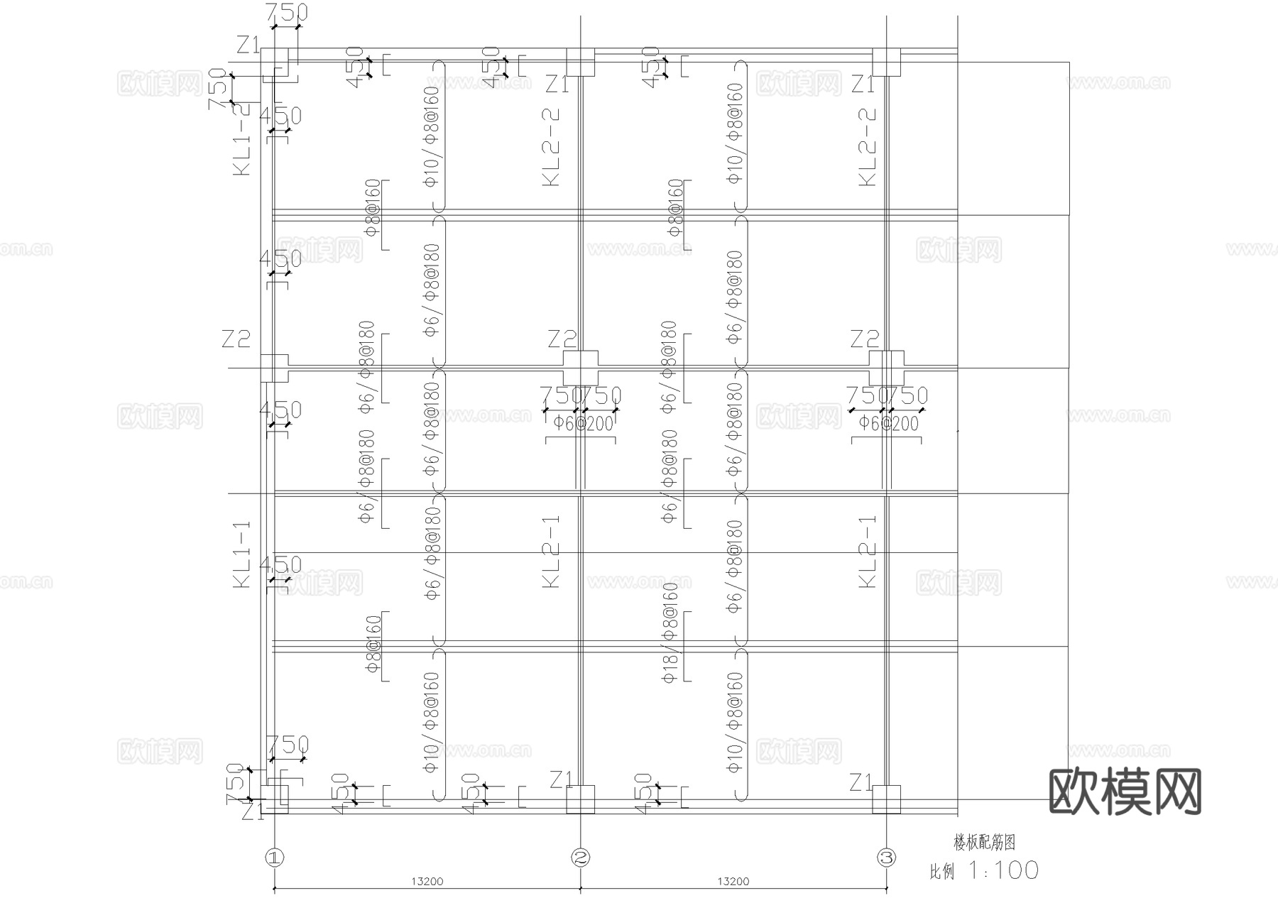 欧式高层办公楼建筑cad施工图