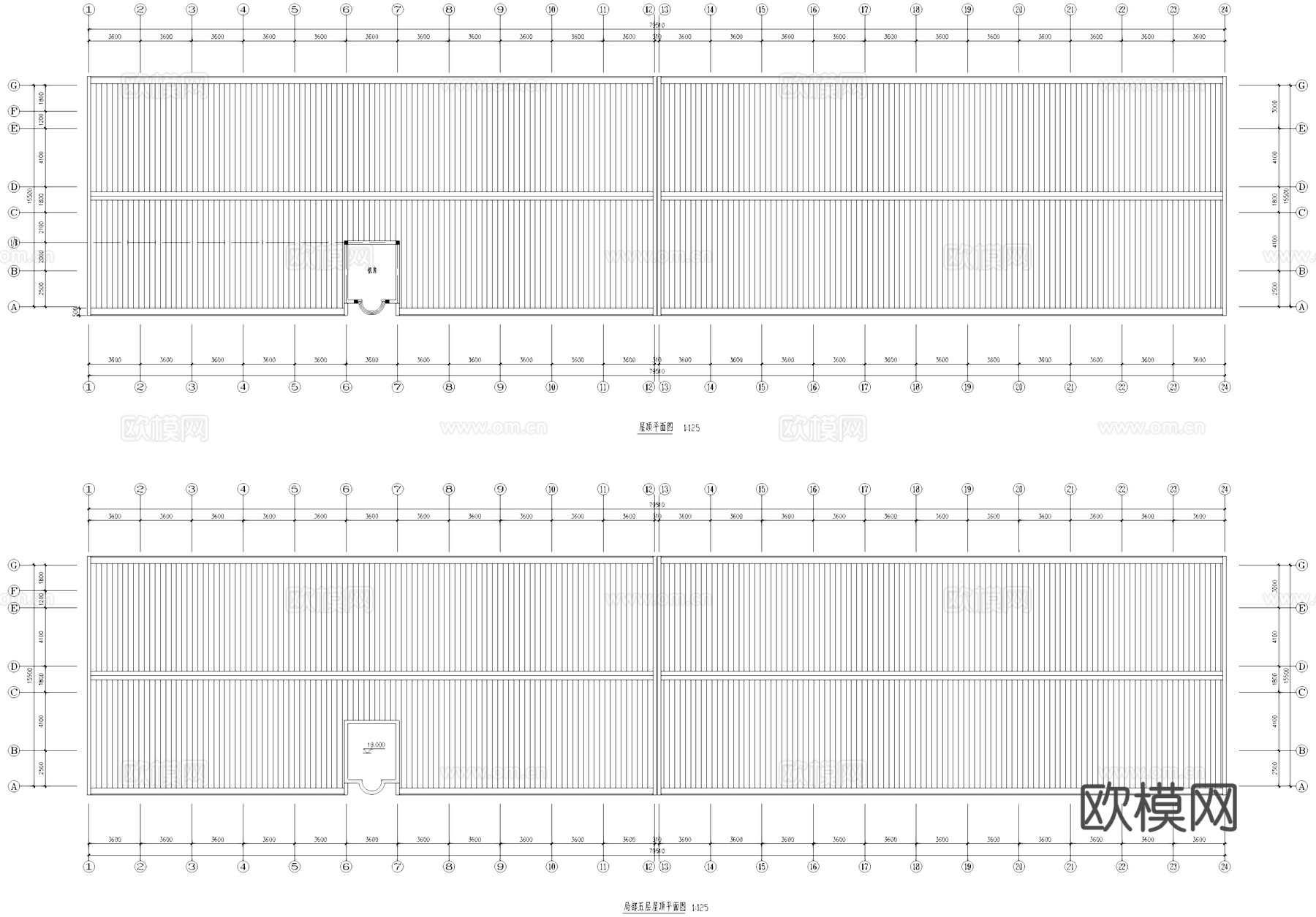 厂房工业建筑CAD施工图cad施工图