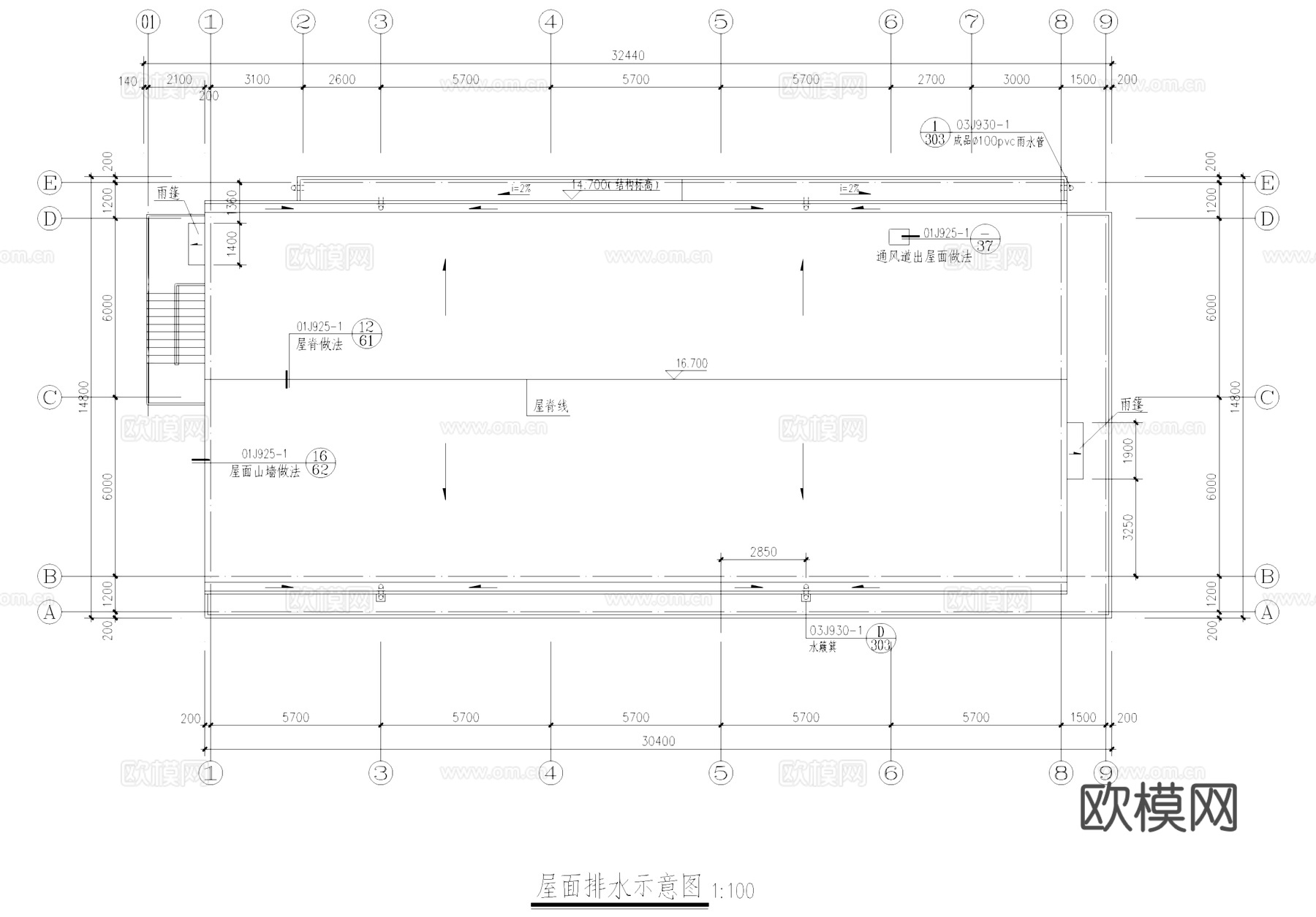 职工活动中心建筑CAD施工图cad施工图