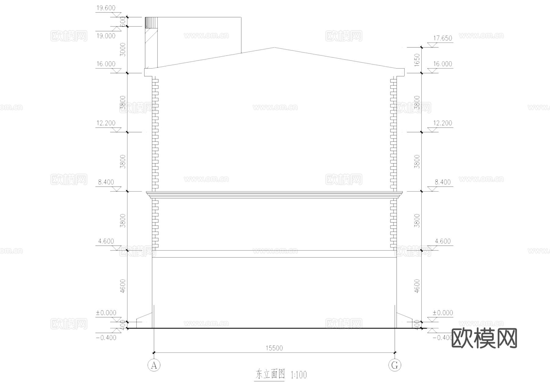厂房工业建筑CAD施工图cad施工图