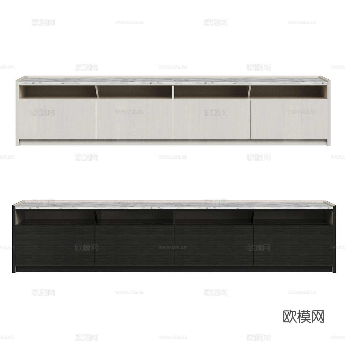 北欧简约电视柜 电视柜 简约电视柜 矮柜 装饰柜 木质电视柜3d模型