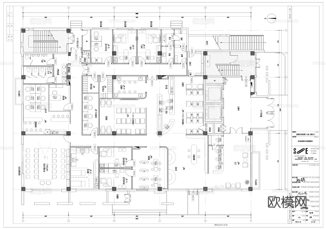 眼科医院 最新全套施工图设计cad施工图