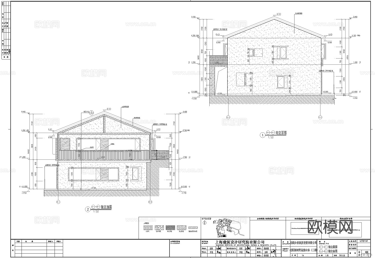 别墅建筑外观 最新全套施工图设计cad施工图