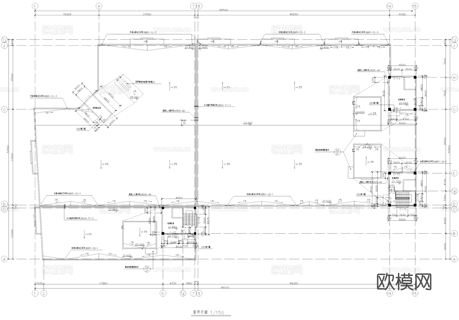 装具车间厂房工业建筑CAD施工图cad施工图