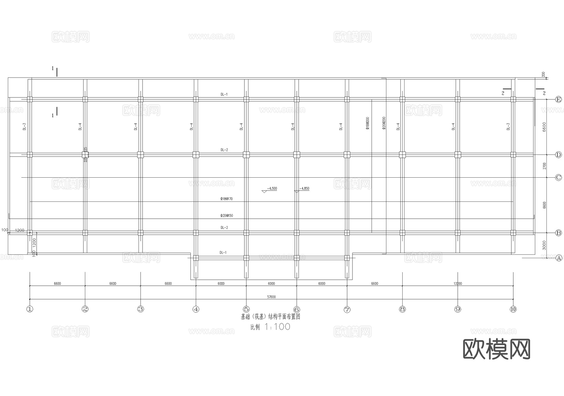 欧式高层办公楼建筑cad施工图