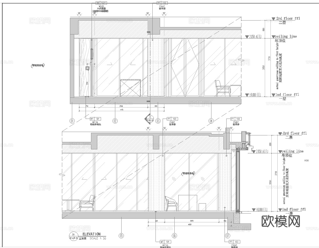 万科高档别墅 最新全套施工图设计cad施工图