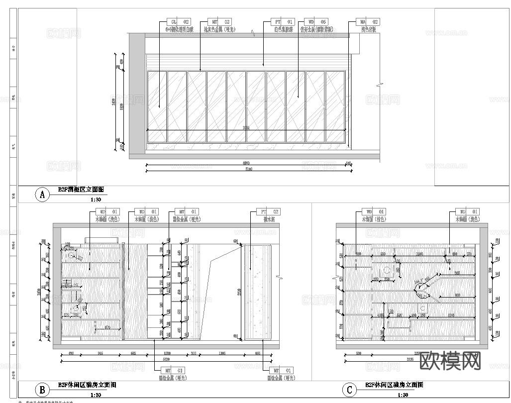 高档私人别墅 最新全套施工图设计cad施工图