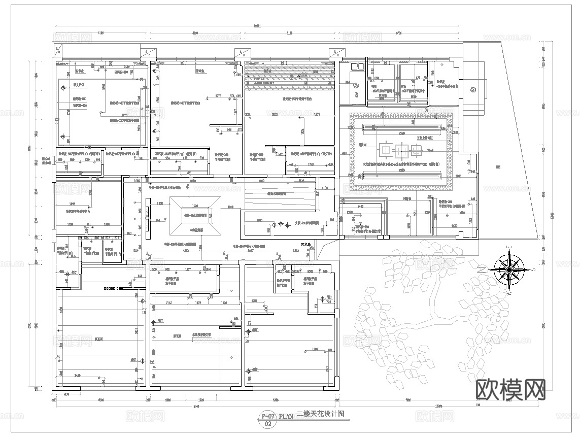 民宿酒店 最新全套施工图设计cad施工图