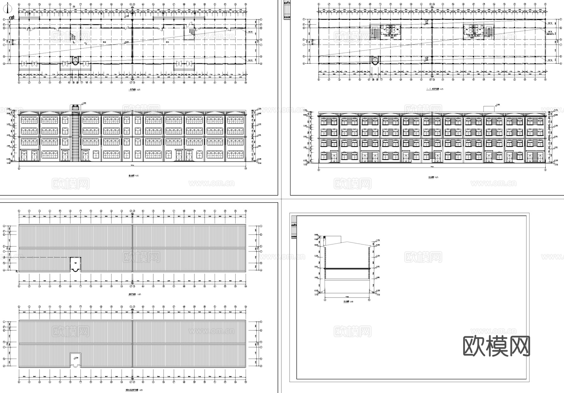 厂房工业建筑CAD施工图cad施工图