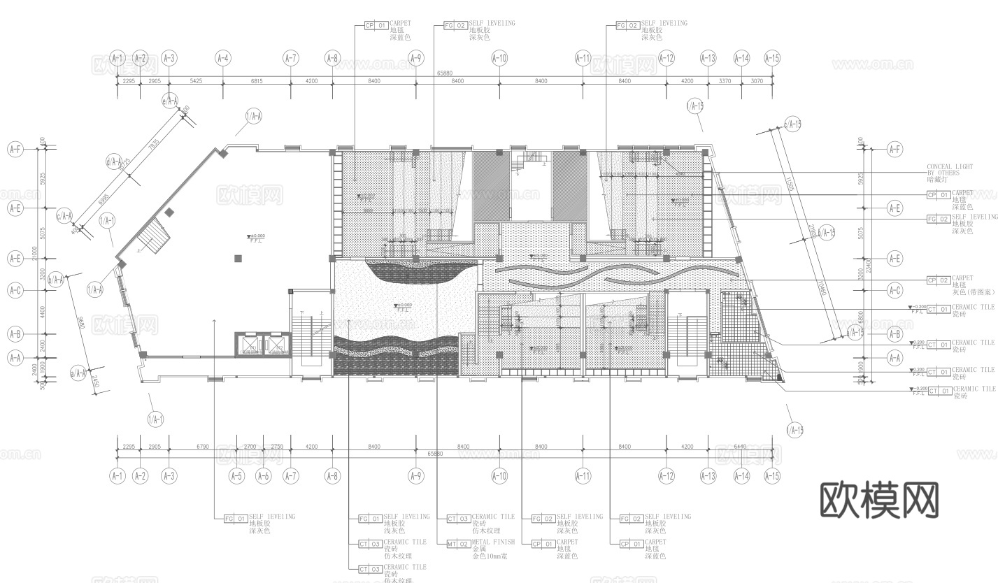 电影院  最新全套施工图设计cad施工图cad施工图