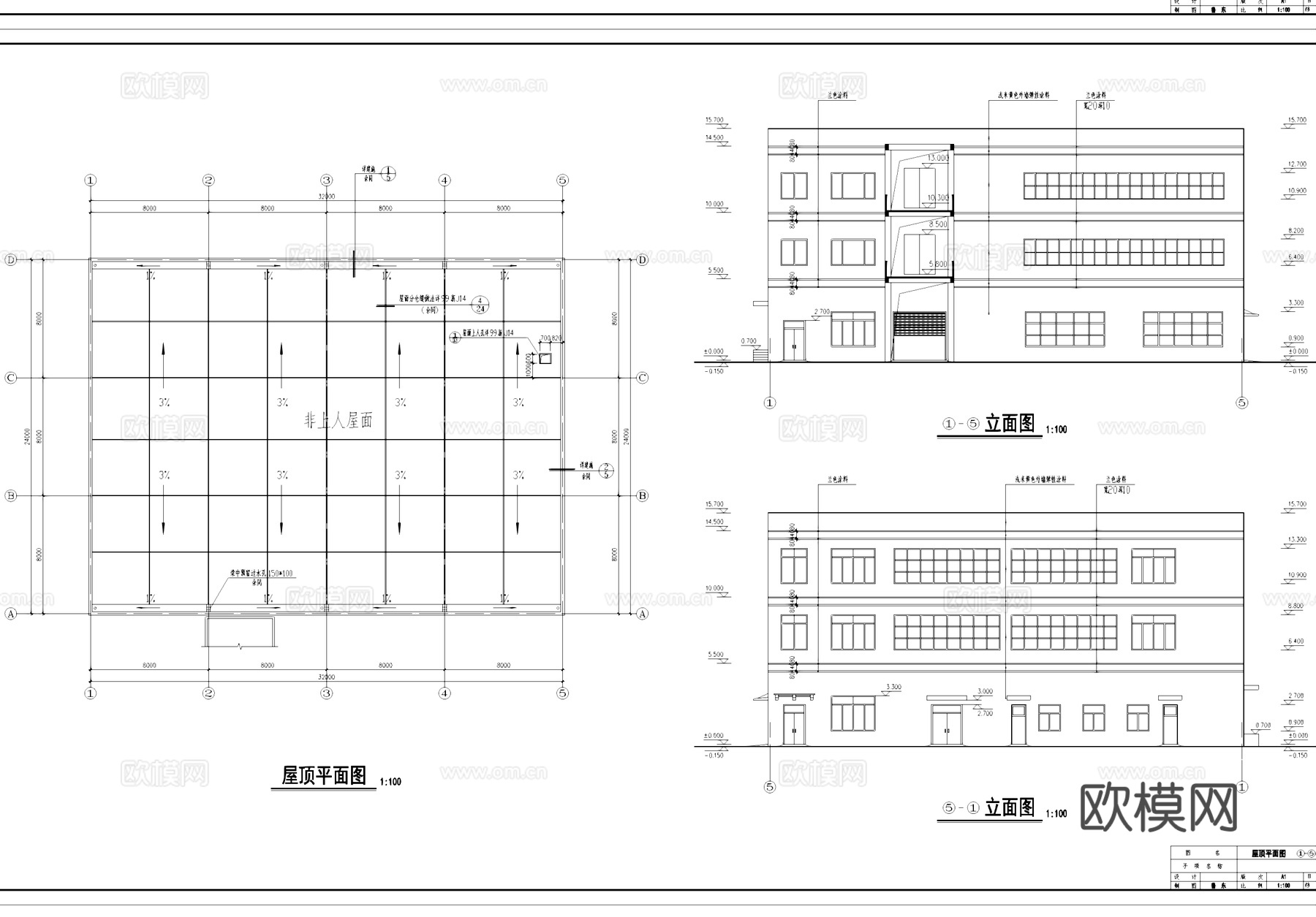 车间配电房工业建筑CAD施工图cad施工图
