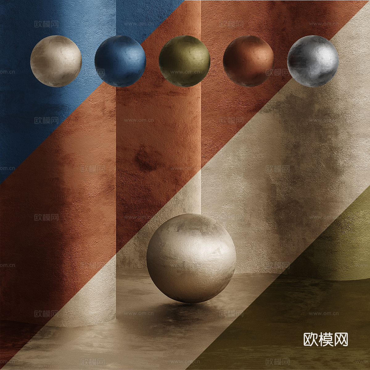 墙面造型3d模型下载