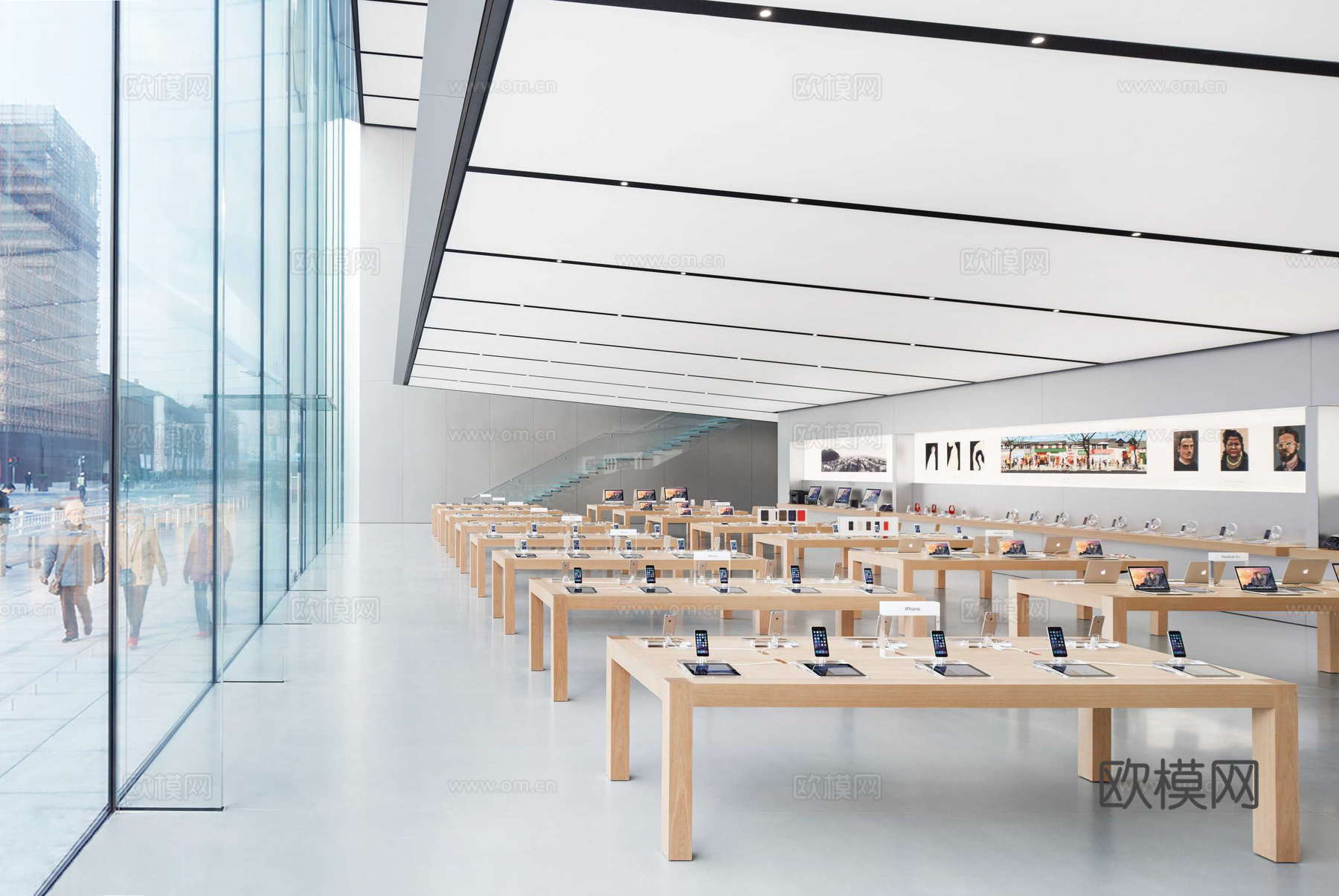 苹果手机专卖店 最新全套施工图设计cad施工图