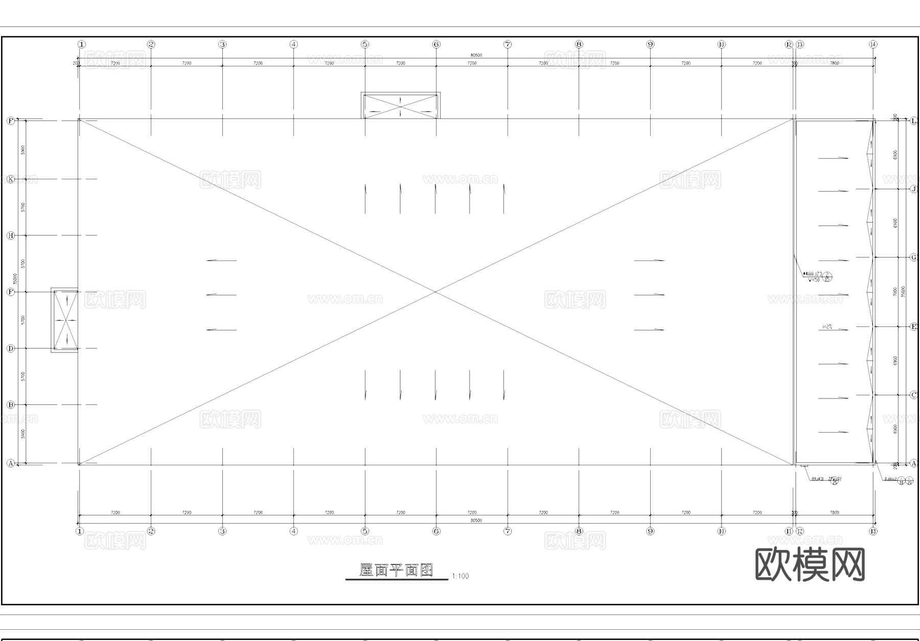 钢结构海珍品养殖大棚建筑CAD施工图cad施工图