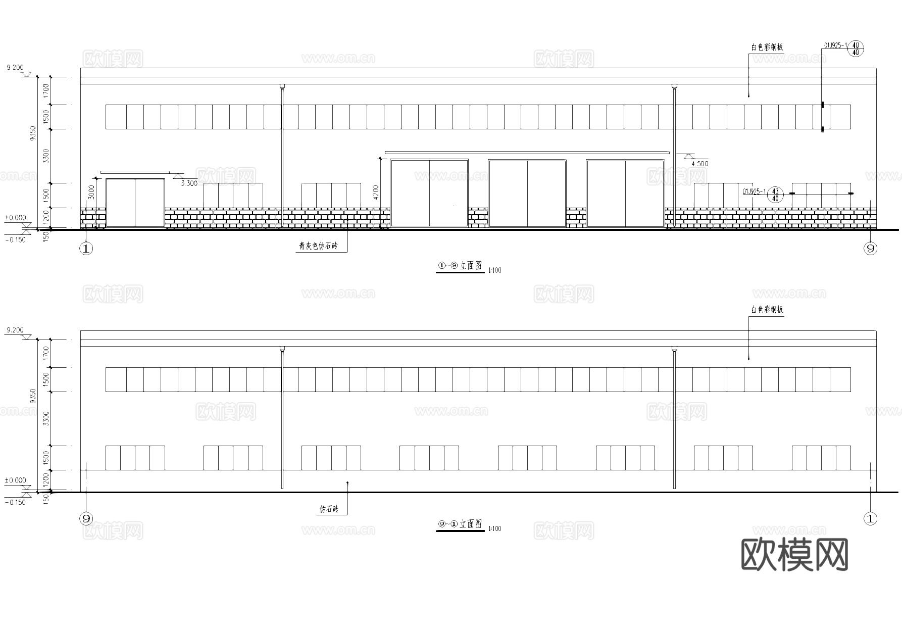 钢结构养路队车辆检修厂房工业建筑CAD施工图cad施工图