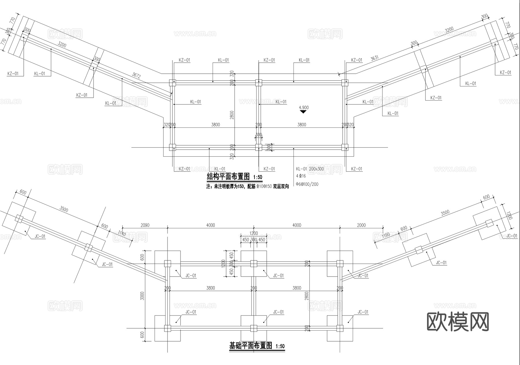 水上木栈道cad施工图cad施工图