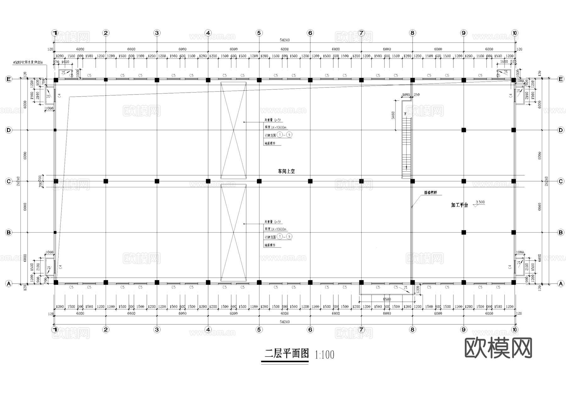 电力公司标准厂房车间工业建筑CAD施工图集cad施工图