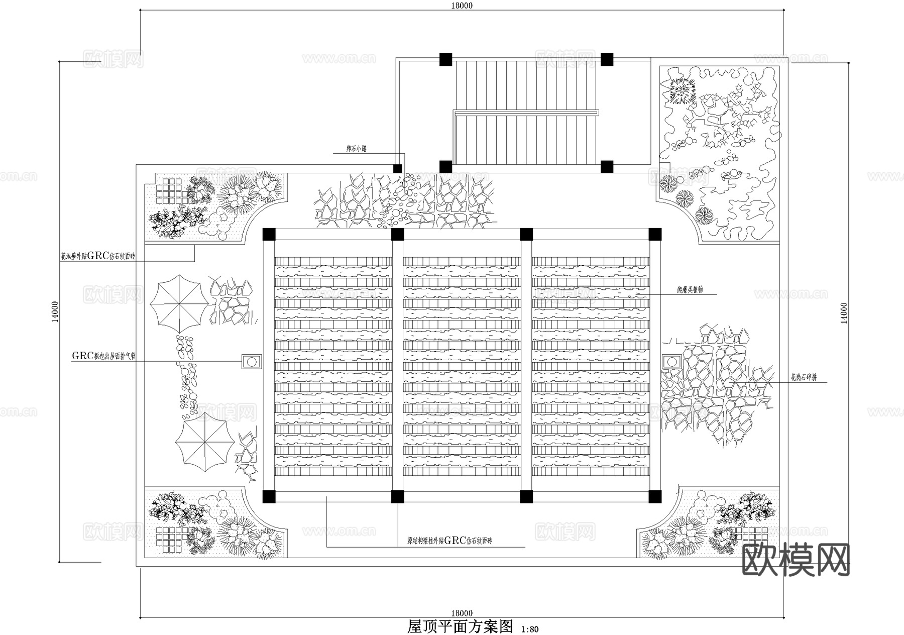 茶馆 三层茶室茶吧会所 茶楼cad施工图