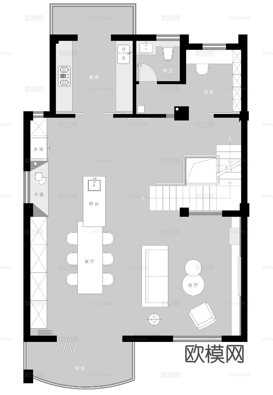 别墅样板间  最新全套施工图设计cad施工图